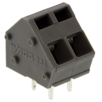 Wago 236 Series PCB Terminal Block, 2-Contact, 5 mm, 5.08 mm Pitch, 1-Row