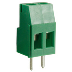 RS PRO PCB Terminal Block, 2-Contact, 5.08mm Pitch, Through Hole Mount, 1-Row, Screw Termination