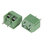 RS PRO PCB Terminal Block, 2-Contact, 5mm Pitch, Through Hole Mount, 1-Row, Screw Termination