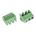 RS PRO PCB Terminal Block, 3-Contact, 5mm Pitch, Through Hole Mount, 1-Row, Screw Termination