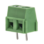 RS PRO PCB Terminal Block, 2-Contact, 5.08mm Pitch, Through Hole Mount, 1-Row, Screw Termination