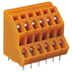 Wago 736 Series PCB Terminal Block, 12-Contact, 5.08mm Pitch, Through Hole Mount, 2-Row, Spring Cage Termination