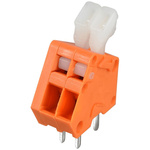 Wago PCB Terminal Block, 2.54mm Pitch, Through Hole Mount, Solder Termination