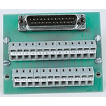 Wago 25-Contact Male Interface Module, D-sub Connector, DIN Rail Mount, 1A