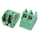 Phoenix Contact SMKDSP 1.5/ 2-5.08 Series PCB Terminal Block, 2-Contact, 5.08mm Pitch, Through Hole Mount, 1-Row,
