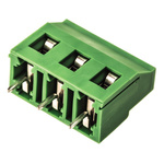 Phoenix Contact GMKDS 3/3-7.62 Series PCB Terminal Block, 3-Contact, 7.62mm Pitch, Through Hole Mount, 1-Row, Screw