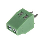 Phoenix Contact MPT 0.5/2-2.54 Series PCB Terminal, 2-Contact, 2.54mm Pitch, Through Hole Mount, 1-Row, Screw