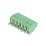 Phoenix Contact MPT 0.5/ 6-2.54 Series PCB Terminal Block, 6-Contact, 2.54mm Pitch, Through Hole Mount, 1-Row, Screw