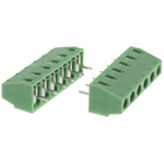 Phoenix Contact MKDS 1/ 6-3.81 Series PCB Terminal Block, 3.81mm Pitch, Through Hole Mount, Solder Termination