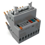 Wago 857 Series 14-Contact Male Interface Module, DIN 41651 Connector, Pluggable to basic module, 3A