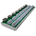 CAMDENBOSS CIM Series 8-Contact Socket Interface Module, RJ45 Connector, DIN Rail, 100mA