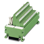 Phoenix Contact 50-Contact Male Interface Module, Flat Ribbon Cable Connector, DIN Rail Mount, 1A