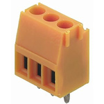 Weidmuller LM Series PCB Terminal Block, 3-Contact, 3.5mm Pitch, Through Hole Mount, Solder Termination