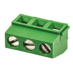 TE Connectivity Buchanan Series PCB Terminal Block, 3-Contact, 5mm Pitch, Through Hole Mount, 1-Row, Screw Termination