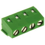 TE Connectivity Buchanan Series PCB Terminal Block, 4-Contact, 5mm Pitch, Through Hole Mount, 1-Row, Screw Termination