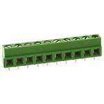 TE Connectivity Buchanan Series PCB Terminal Block, 10-Contact, 5mm Pitch, Through Hole Mount, 1-Row, Screw Termination