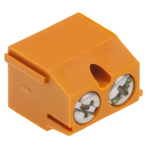 Weidmuller PM 5.08 Series PCB Terminal Block, 2-Contact, 5.08mm Pitch, Through Hole Mount, 1-Row, Screw Termination