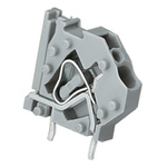 Wago PCB Terminal Block, 1-Contact, 10mm Pitch, Through Hole Mount, 1-Row, Spring Cage Termination