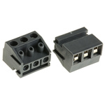 RS PRO PCB Terminal Block, 3-Contact, 5mm Pitch, Through Hole Mount, 1-Row, Screw Termination