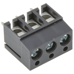 RS PRO PCB Terminal Block, 3-Contact, 5mm Pitch, Through Hole Mount, 1-Row, Screw Termination