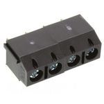 RS PRO PCB Terminal Block, 4-Contact, 5mm Pitch, Through Hole Mount, 1-Row, Screw Termination