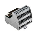 Phoenix Contact VIP-3/SC/D25SUB/M Series 25-Contact Male Interface Module, D-sub Connector, DIN Rail Mount, 2A