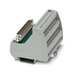 Phoenix Contact VIP-3 Series 37-Contact Male Interface Module, D-sub Connector, DIN Rail, 2A
