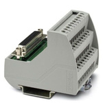 Phoenix Contact VIP Series 25-Contact Female Interface Module, D-sub Connector, DIN Rail Mount, 2A