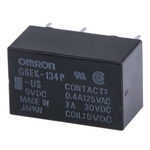 Omron SPDT PCB Mount Latching Relay - 3 A, 5V dc For Use In Signal Applications