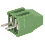 TE Connectivity Buchanan Series PCB Terminal Block, 2-Contact, 2.54mm Pitch, Through Hole Mount, 1-Row, Screw