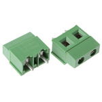 TE Connectivity Buchanan Series PCB Terminal Block, 2-Contact, 7.5mm Pitch, Through Hole Mount, 1-Row, Screw Termination