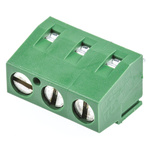 TE Connectivity Buchanan Series PCB Terminal Block, 3-Contact, 5.08mm Pitch, Through Hole Mount, 1-Row, Screw