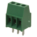 TE Connectivity Buchanan Series PCB Terminal Block, 3-Contact, 2.54mm Pitch, Through Hole Mount, 1-Row, Screw