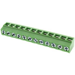 RS PRO PCB Terminal Block, 12-Contact, 5.08mm Pitch, Through Hole Mount, 1-Row, Screw Termination