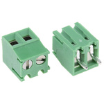 RS PRO PCB Terminal Block, 2-Contact, 3.5mm Pitch, Through Hole Mount, 1-Row, Screw Termination