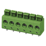 Phoenix Contact PTS 1.5/3-5.0-H Series PCB Terminal Block, 3-Contact, 5mm Pitch, Through Hole Mount, 1-Row, Spring Cage