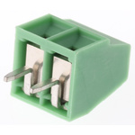 Phoenix Contact MKDS 1/ 2-3.5 Series PCB Terminal Block, 2-Contact, 3.5mm Pitch, Through Hole Mount, 1-Row, Screw