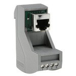 Phoenix Contact VIP-3/SC/RJ45 Series 8-Contact Female Interface Module, RJ45 Connector, DIN Rail Mount, 4A