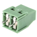 Phoenix Contact MKDSN 2.5/ 2-5.08 Series PCB Terminal Block, 2-Contact, 5.08mm Pitch, Through Hole Mount, 1-Row, Screw