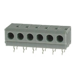 RS PRO PCB Terminal Block, 6-Contact, 5mm Pitch, Through Hole Mount, 1-Row, Screw Termination