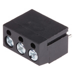 RS PRO PCB Terminal Block, 3-Contact, 5mm Pitch, Through Hole Mount, 1-Row, Screw Termination