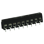 RS PRO PCB Terminal Block, 9-Contact, 5mm Pitch, Through Hole Mount, 1-Row, Screw Termination