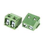 RS PRO PCB Terminal Block, 2-Contact, 5mm Pitch, Through Hole Mount, 1-Row, Screw Termination