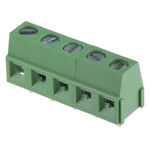 RS PRO PCB Terminal Block, 5-Contact, 5mm Pitch, Through Hole Mount, 1-Row, Screw Termination