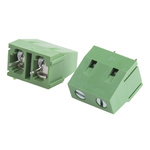 RS PRO PCB Terminal Block, 2-Contact, 7.5mm Pitch, Through Hole Mount, 1-Row, Screw Termination
