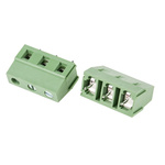 RS PRO PCB Terminal Block, 3-Contact, 7.5mm Pitch, Through Hole Mount, 1-Row, Screw Termination