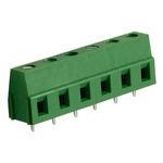 RS PRO PCB Terminal Block, 6-Contact, 7.5mm Pitch, Through Hole Mount, 1-Row, Screw Termination