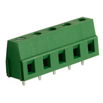 RS PRO PCB Terminal Block, 5-Contact, 7.5mm Pitch, Through Hole Mount, 1-Row, Screw Termination