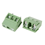 RS PRO PCB Terminal Block, 2-Contact, 10mm Pitch, Through Hole Mount, 1-Row, Screw Termination
