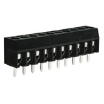 RS PRO PCB Terminal Block, 10-Contact, 3.5mm Pitch, Through Hole Mount, 1-Row, Screw Termination